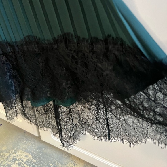 J. Crew Pleated Lace Trim Dress - Picture 6 of 13